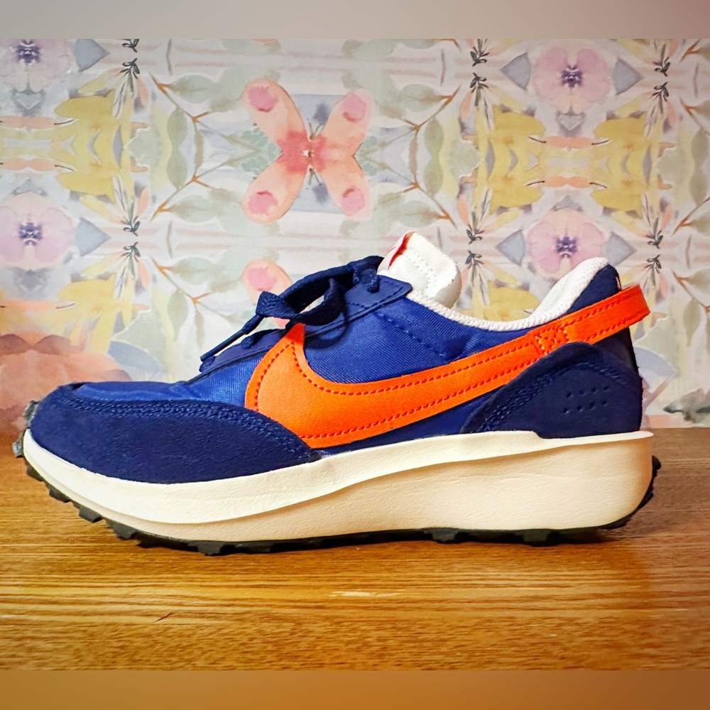 Nike Blue and Orange Women's Sneakers